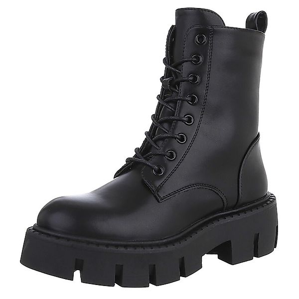 Ital-Design Damen Schnürschuhe Freizeit Schnürstiefelette (90110140) günstig online kaufen
