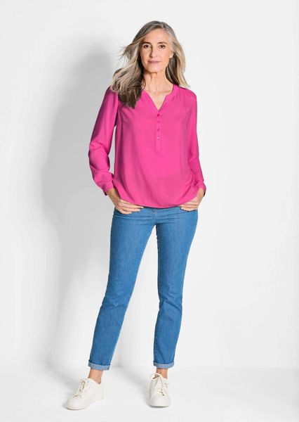 GOLDNER Schlupfbluse Elegante Viskosebluse mit V-Ausschnitt günstig online kaufen