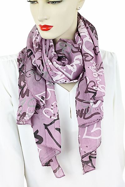COLLEZIONE ALESSANDRO Modeschal "Love" 1 Stk. tlg. Made in Italy, mit Seide günstig online kaufen