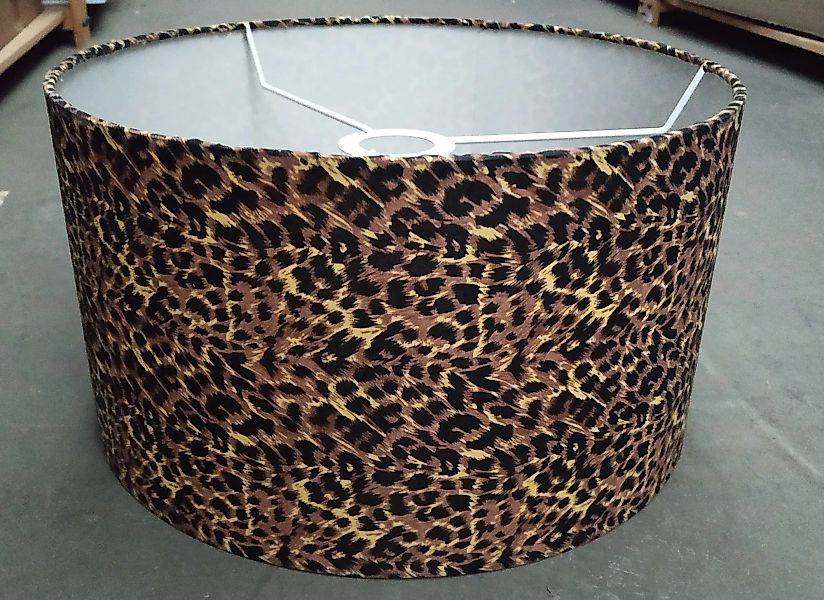 Lampenschirm Ersatzschirm für Leopard Uno Höhe 92 cm braun rechteckig günstig online kaufen