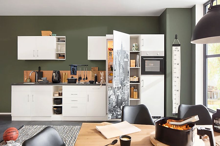 KOCHSTATION Küchenzeile "KS-Paris – Küchen mit einzigartigen Fotomotiven au günstig online kaufen