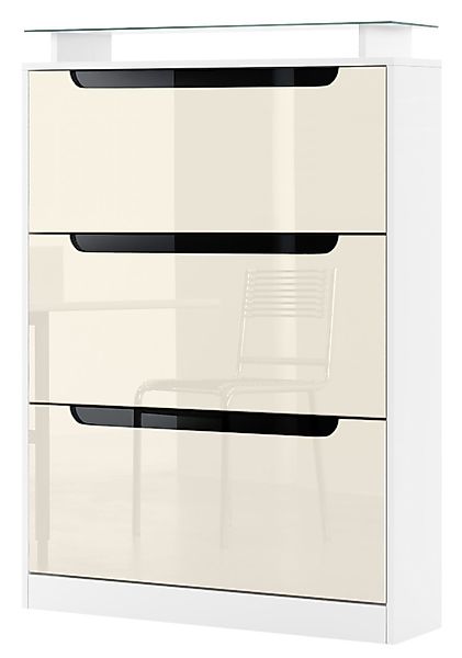 Vladon Schuhschrank Space (Schuhkipper, für 24 Paar Schuhe mit 3 Klappen un günstig online kaufen