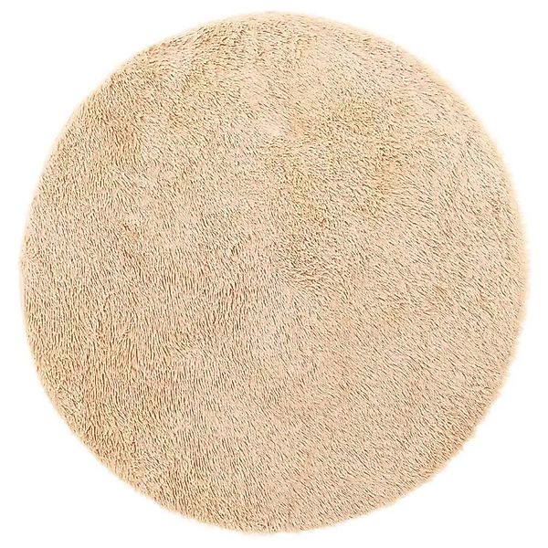 vidaXL Teppich Shaggy Hochflor NAVARRA Beige 100x100 cm Polyester 4102893 günstig online kaufen