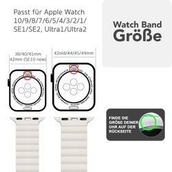 Nalia Smartwatch-Armband Apple Watch 49mm/46/45/44/42(Serie 1-3), günstig online kaufen