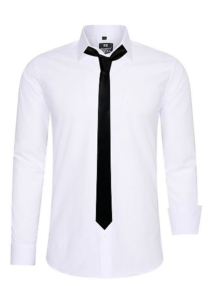 Rusty Neal Langarmhemd mit Krawatte günstig online kaufen