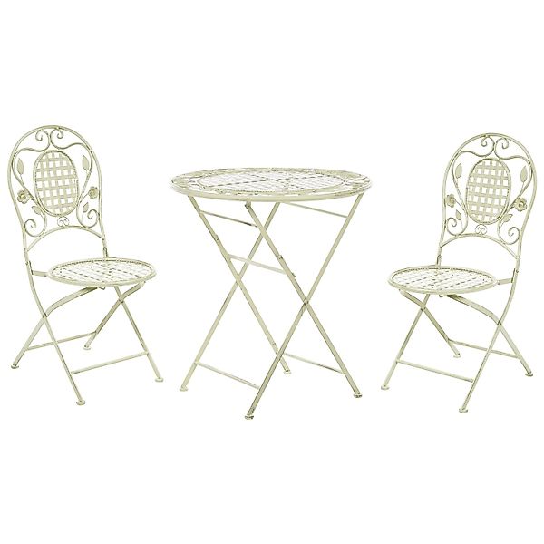 Beliani Bistro Set BIVIO Hellgrün 70x70x73 günstig online kaufen