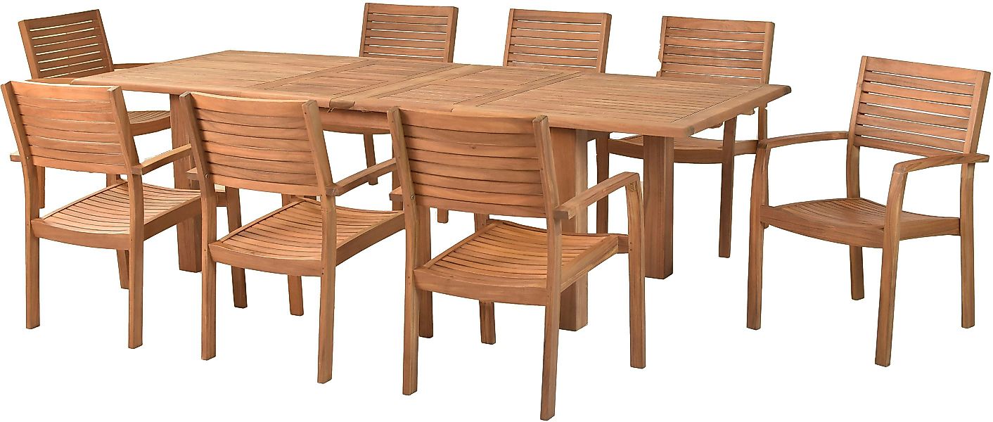 MERXX Garten-Essgruppe »Batavia«, (Set, 9-tlg., Tisch günstig online kaufen