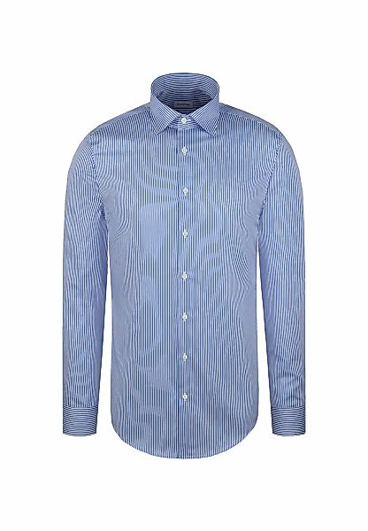 seidensticker Businesshemd "Schwarze Rose" X-Slim 1/1 Kentkragen Gestreift günstig online kaufen