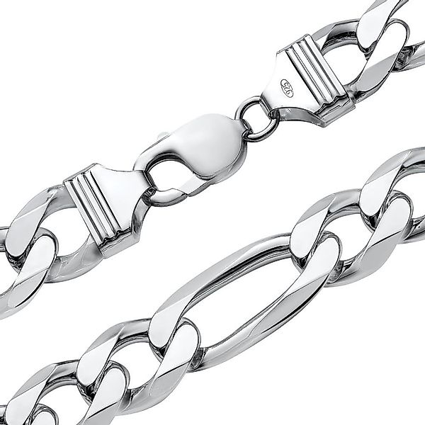 JEWLIX Silberkette 925er Silberkette: Figarokette 13mm günstig online kaufen