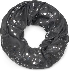 styleBREAKER Loop Loop Schal mit Metallic günstig online kaufen