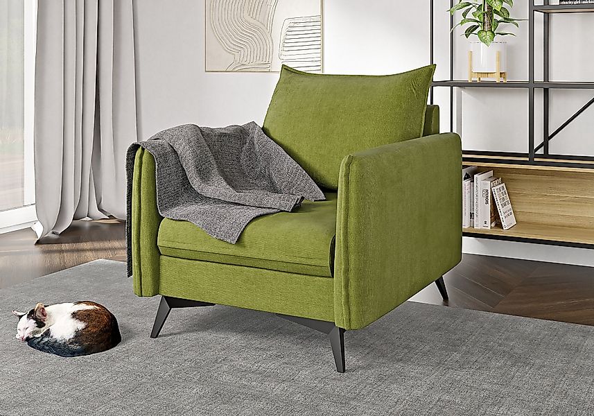 S-Style Möbel Sessel Azalea mit Schwarz günstig online kaufen