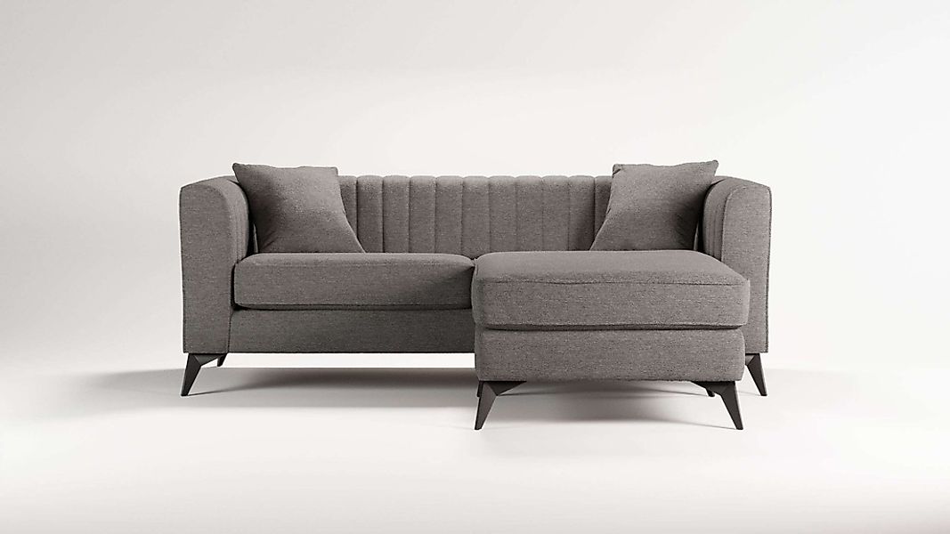 PLACES OF STYLE Ecksofa "MATTHEW L-Form ideal für kleine Räume, Maße B/T/H: günstig online kaufen
