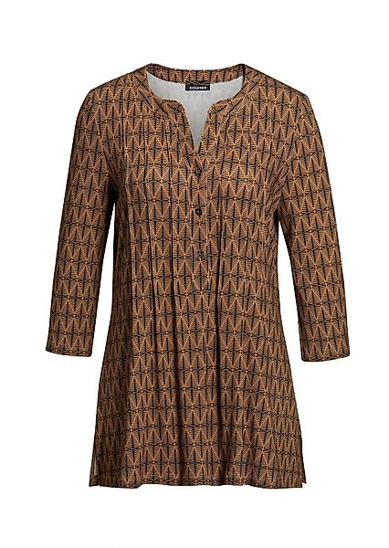 GOLDNER Print-Shirt "Kurzgröße Figurschmeichelndes Drucktunika-Shirt" Ohne günstig online kaufen