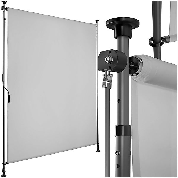 tectake Seitenarmmarkise Klemmmarkise Taija mit Handkurbel, günstig online kaufen