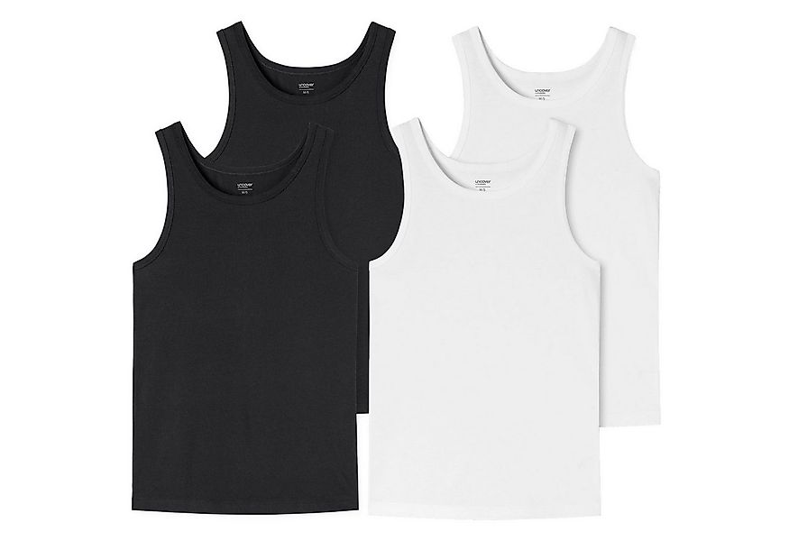 uncover by SCHIESSER Unterhemd Basic (2-St) hochwertige Unterhemden im 4er günstig online kaufen