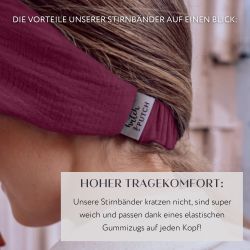 hutch&putch Stirnband Musselin-Stirnband für den Sommer günstig online kaufen