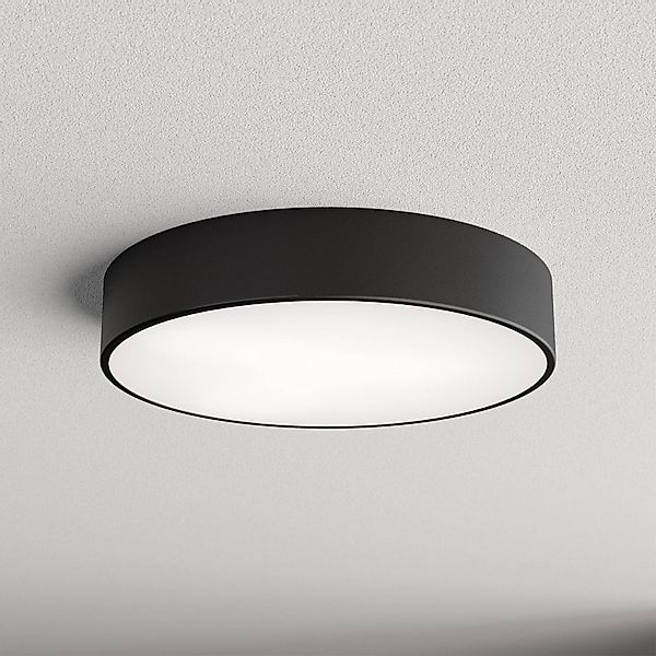 Deckenlampe Cleo 400, schwarz, Sensor, IP54, Ø 40 cm, Metall günstig online kaufen