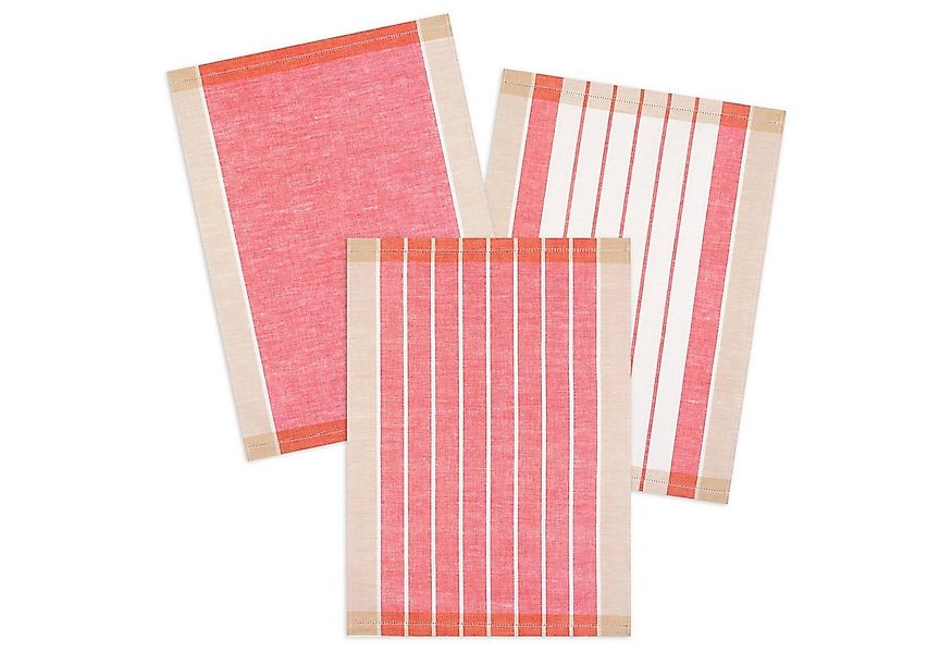Kracht Geschirrtuch Landhaus, (Set, 3-tlg., Set), 3er Pack Geschirrtücher ( günstig online kaufen