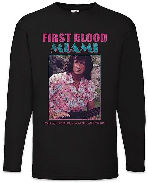 Urban Backwoods Langarmshirt First Blood Miami Langarm T-Shirt Vice John Fu günstig online kaufen