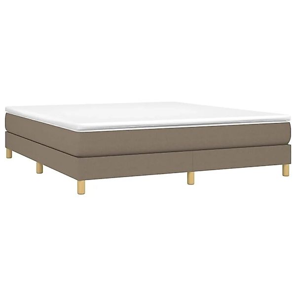 vidaXL Boxspringbett mit Matratze Taupe 180x200 cm Stoff 3144195 günstig online kaufen