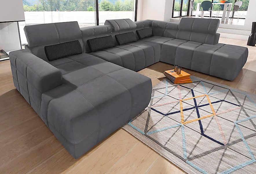 DOMO collection Wohnlandschaft "Brandon, belastbar bis 140kg/ Sitz, B/T: 35 günstig online kaufen