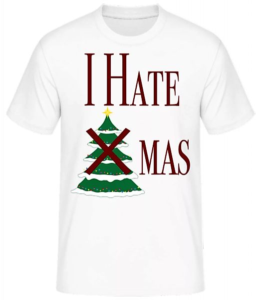 I Hate Xmas · Männer Basic T-Shirt günstig online kaufen
