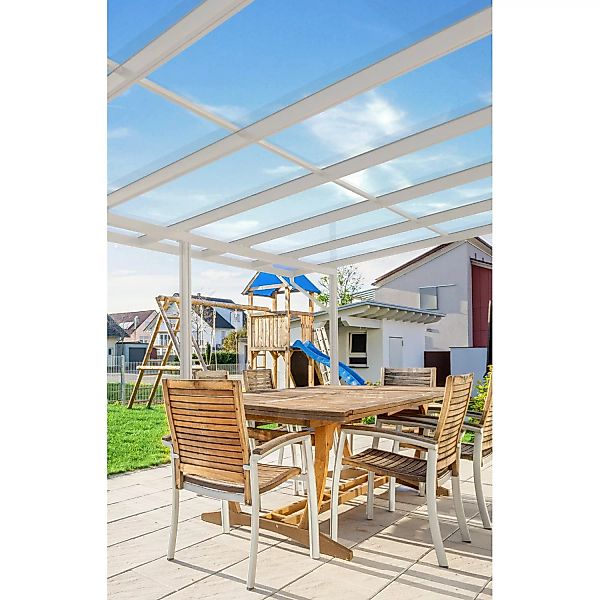 Gutta Terrassendach Premium Weiß 812,5 cm x 306 cm VSG 10 mm günstig online kaufen