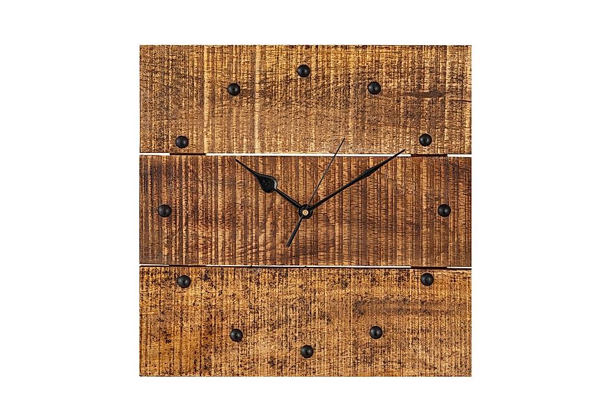 Amagohome Wanduhr Holzuhr Wanduhr 30x30cm Holz Wohnzimmer lautlos quadratis günstig online kaufen
