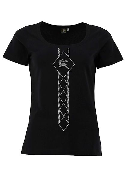 OS Trachten T-Shirt Dularo Tailliert, Rundhalsausschnitt, günstig online kaufen