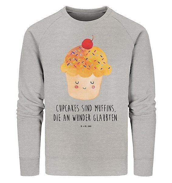Mr. & Mrs. Panda Longpullover Cupcake Größe M - Heather Grey - Geschenk, lu günstig online kaufen