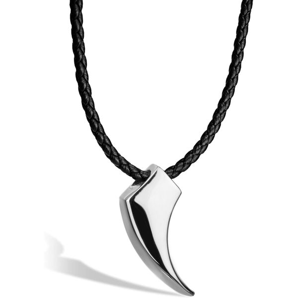 SERASAR Lederband Lederhalskette mit Anhänger "Wolf" günstig online kaufen