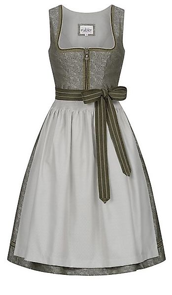 Nübler Trachtenkleid Midi Dirndl Gabriela in Oliv von Nübler günstig online kaufen