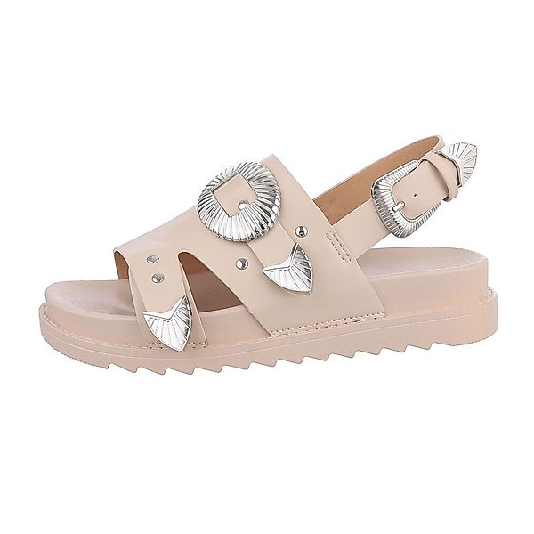 Ital-Design Damen Freizeit Riemchensandalette (85960170) Keilabsatz/Wedge günstig online kaufen