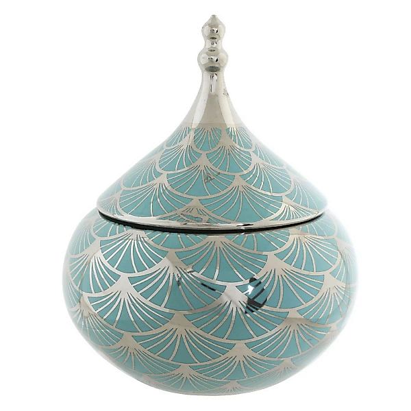 Vase Dkd Home Decor Porzellan Türkis Orientalisch (18 X 18 X 22 Cm) günstig online kaufen