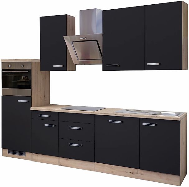 Flex-Well Küchenzeile "Antigua", mit E-Geräten, Gesamtbreite 280 cm günstig online kaufen
