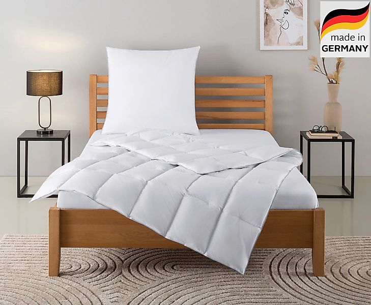 OTTO home Daunenbettdecke + Kopfkissen "TAMINS, Bettdecke 135x200 cm und 15 günstig online kaufen