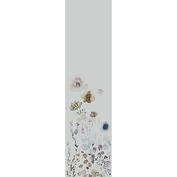 Marburg Vliestapete Blumen Crushed-Optik Modern 270 cm x 70 cm Blau günstig online kaufen