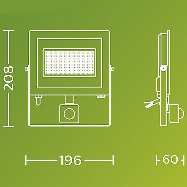 Philips LED-Außenstrahler Lois UE Sensor, 24 W, 5.000 K IP65 günstig online kaufen