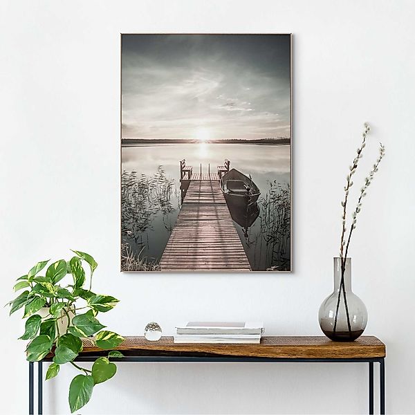 Reinders! Wandbild Slim Frame Wood 50x70 Scandic Jetty günstig online kaufen