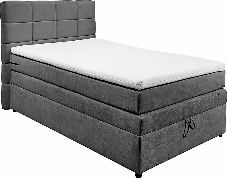 ED EXCITING DESIGN Boxspringbett "Tacoma", inkl. Bettkasten und Topper günstig online kaufen