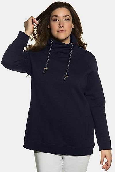 Ulla Popken Sweatshirt Sweatshirt weiter Stehkragen Taschen günstig online kaufen