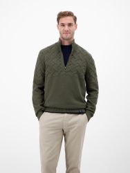 LERROS Strickpullover mit Zipper und Stehkragen, günstig online kaufen