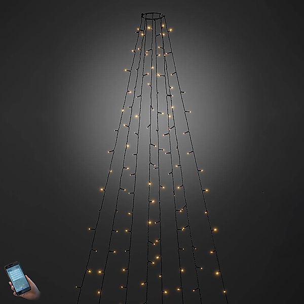 Per App bedienbarer LED-Baummantel außen 400-flg. günstig online kaufen