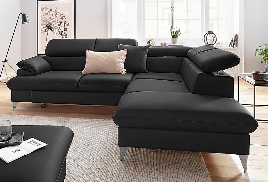 COTTA Ecksofa "Caluso L-Form", mit Kopfteilverstellung, wahlweise mit Bettf günstig online kaufen