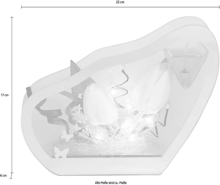 Kunstpflanze Gelkerze, I.GE.A., Höhe 17 cm günstig online kaufen