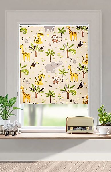 OTTO home Rollo "Jungle" Lichtschutz Sichtschutz ohne Bohren freihängend Kl günstig online kaufen