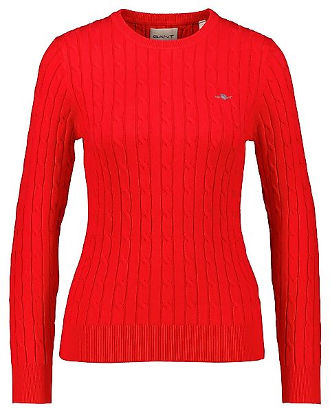 Gant Strickpullover Damen Strickpullover mit Zopfmuster günstig online kaufen