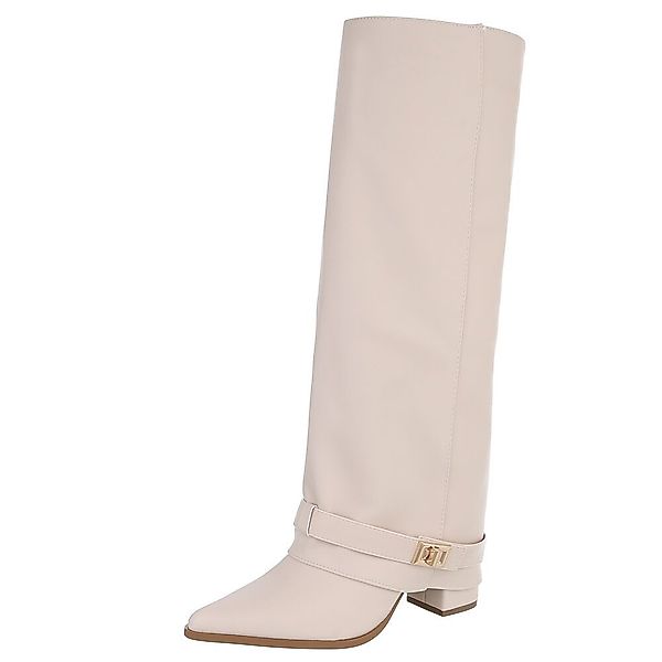 Ital-Design Elegante Stiefel mit Schnalle für günstig online kaufen