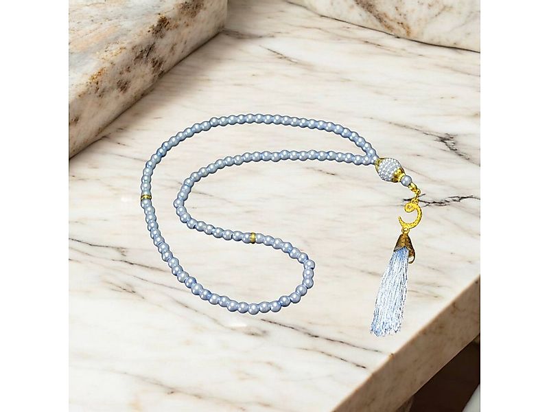 Aymasal Perlenkette 99 tlg. Gebetskette Tesbih Tasbih 99 Perlen Kettenanhän günstig online kaufen