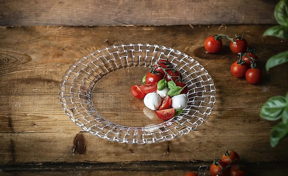 Nachtmann Teller 2er Set Bossa Nova ¦ transparent/klar ¦ Glas ¦ Maße (cm): günstig online kaufen